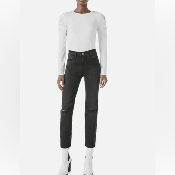 Frame denim cream long sleeved top Large - Picture 11 of 11